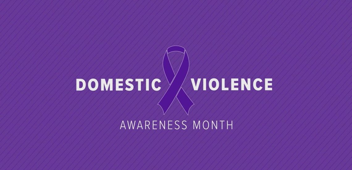 domestic violence awareness month ribbon.