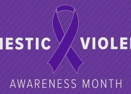 domestic violence awareness month ribbon.